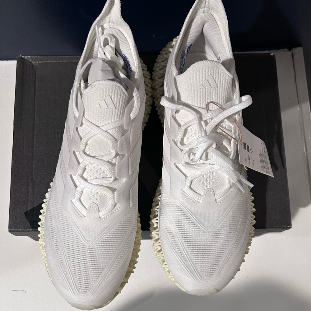 Adidas Women's White 4DFWD Running Shoes - Picture 4 of 6